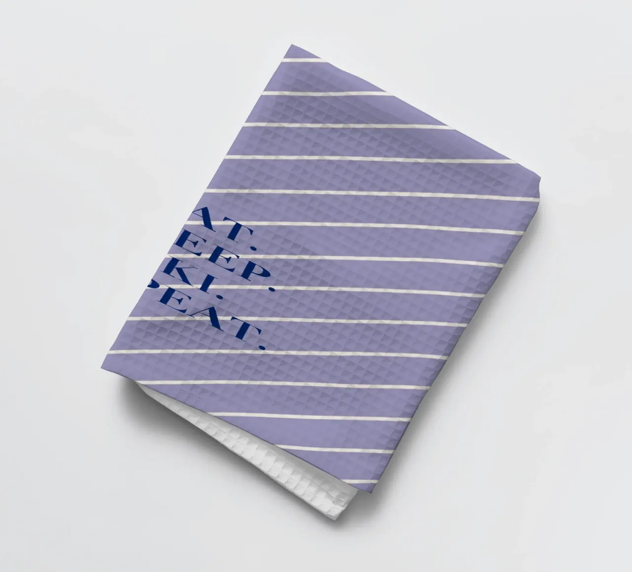 Eat. Sleep. Ski. Repeat. canovaccio da cucina da Sophie Augustin Illustration