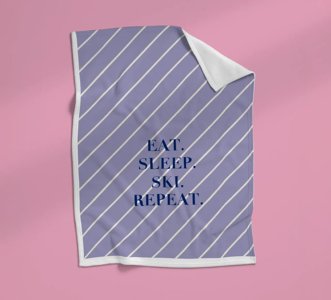 Eat. Sleep. Ski. Repeat. coperta in pile da Sophie Augustin Illustration