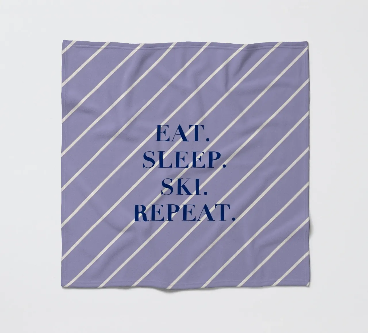 Eat. Sleep. Ski. Repeat. coperta in pile da Sophie Augustin Illustration