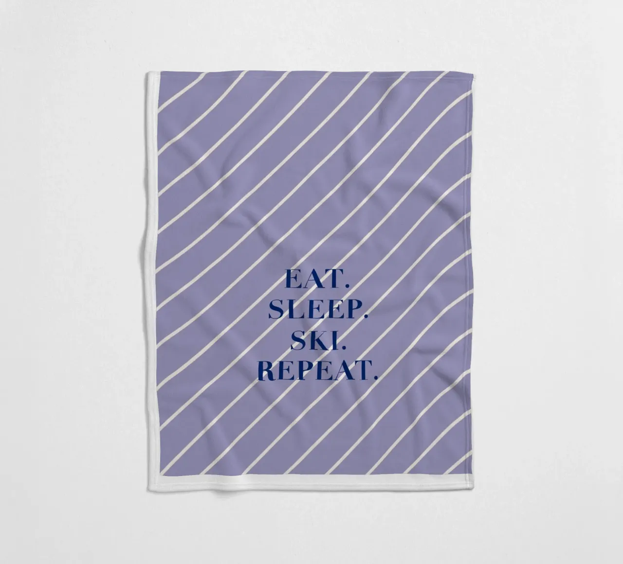 Eat. Sleep. Ski. Repeat. coperta in pile da Sophie Augustin Illustration