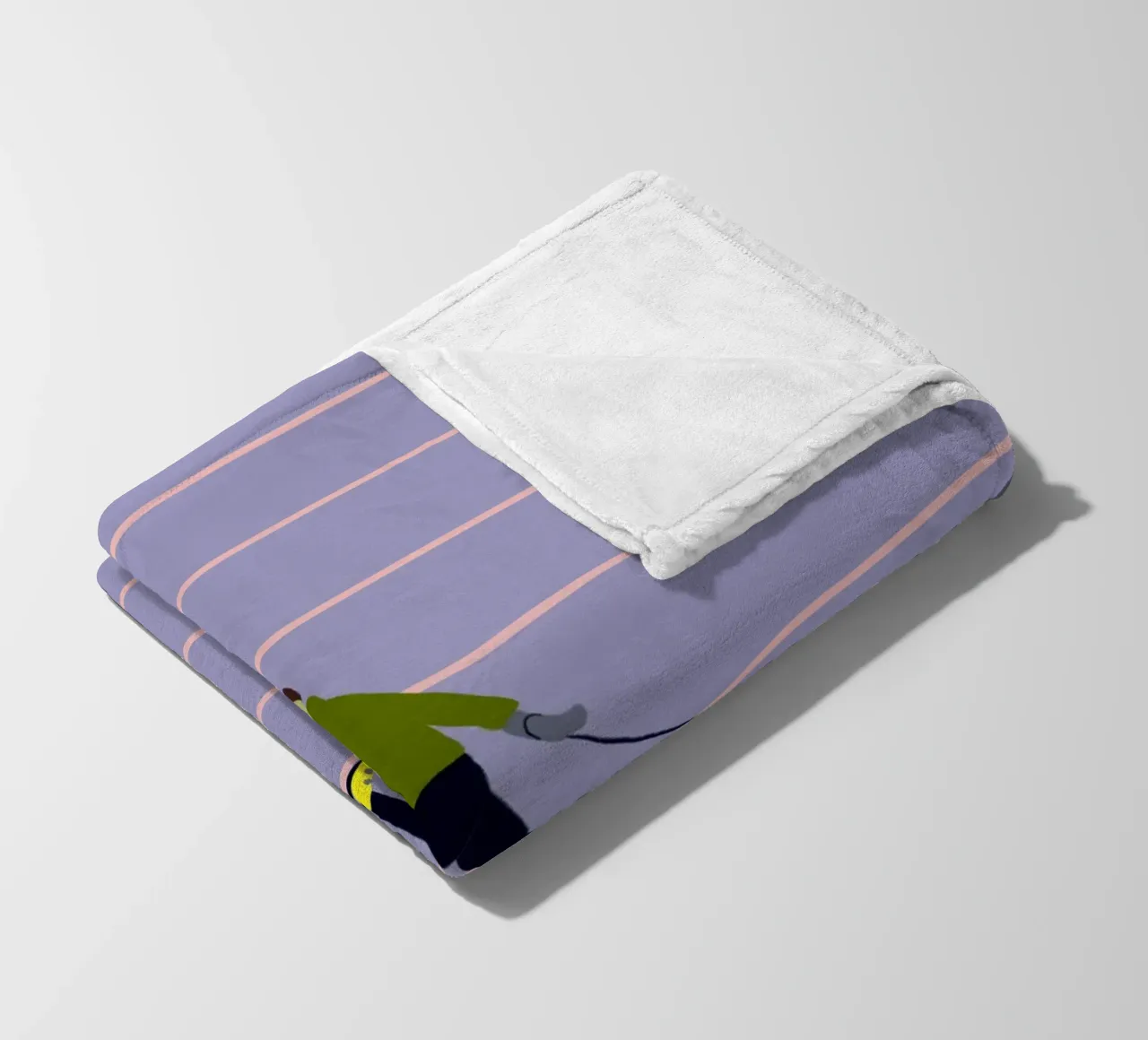 Skifahren Langlauf Streifen coperta in pile da Sophie Augustin Illustration