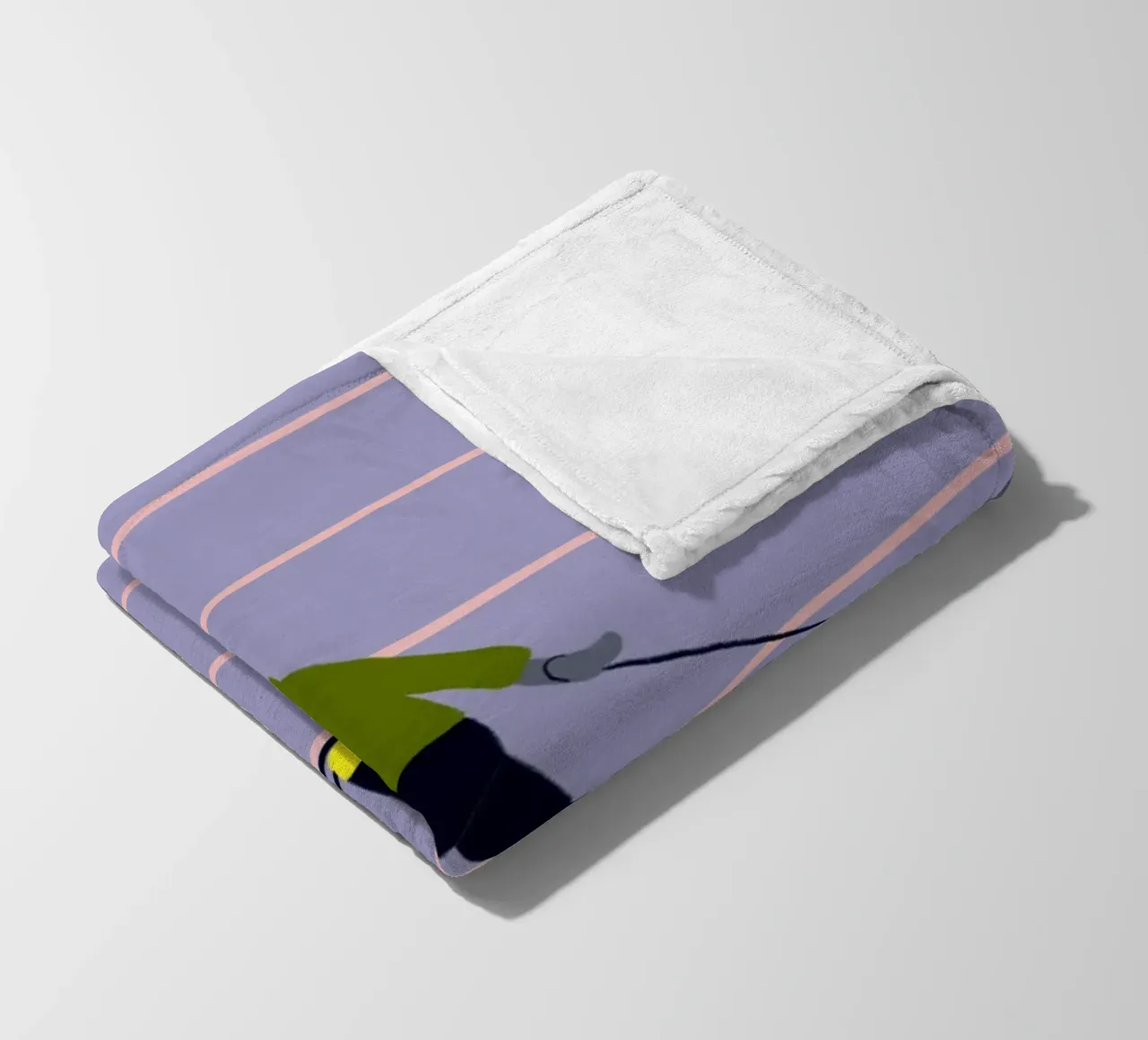 Skifahren Langlauf Streifen coperta in pile da Sophie Augustin Illustration