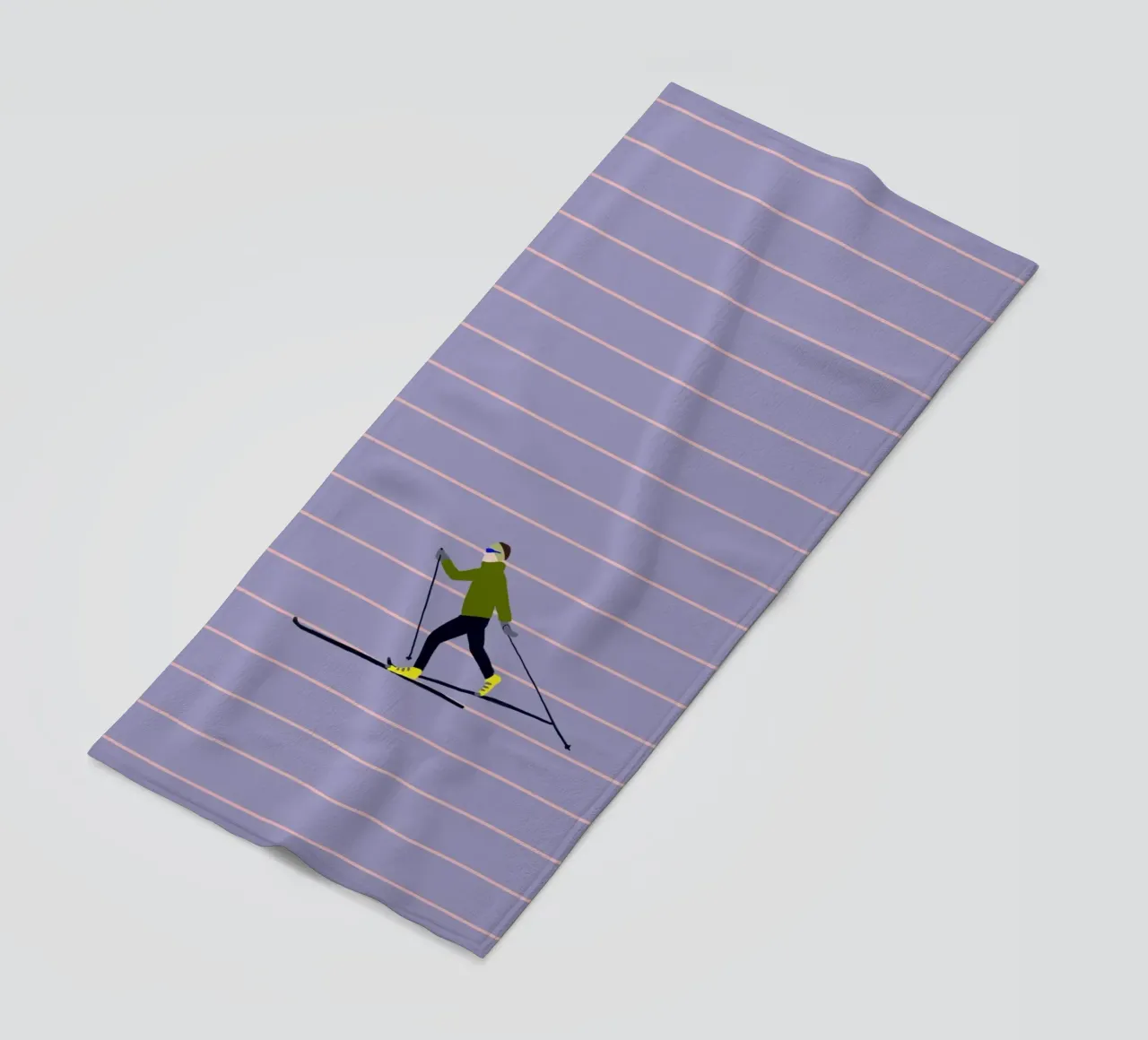 Skifahren Langlauf Streifen telo mare da Sophie Augustin Illustration