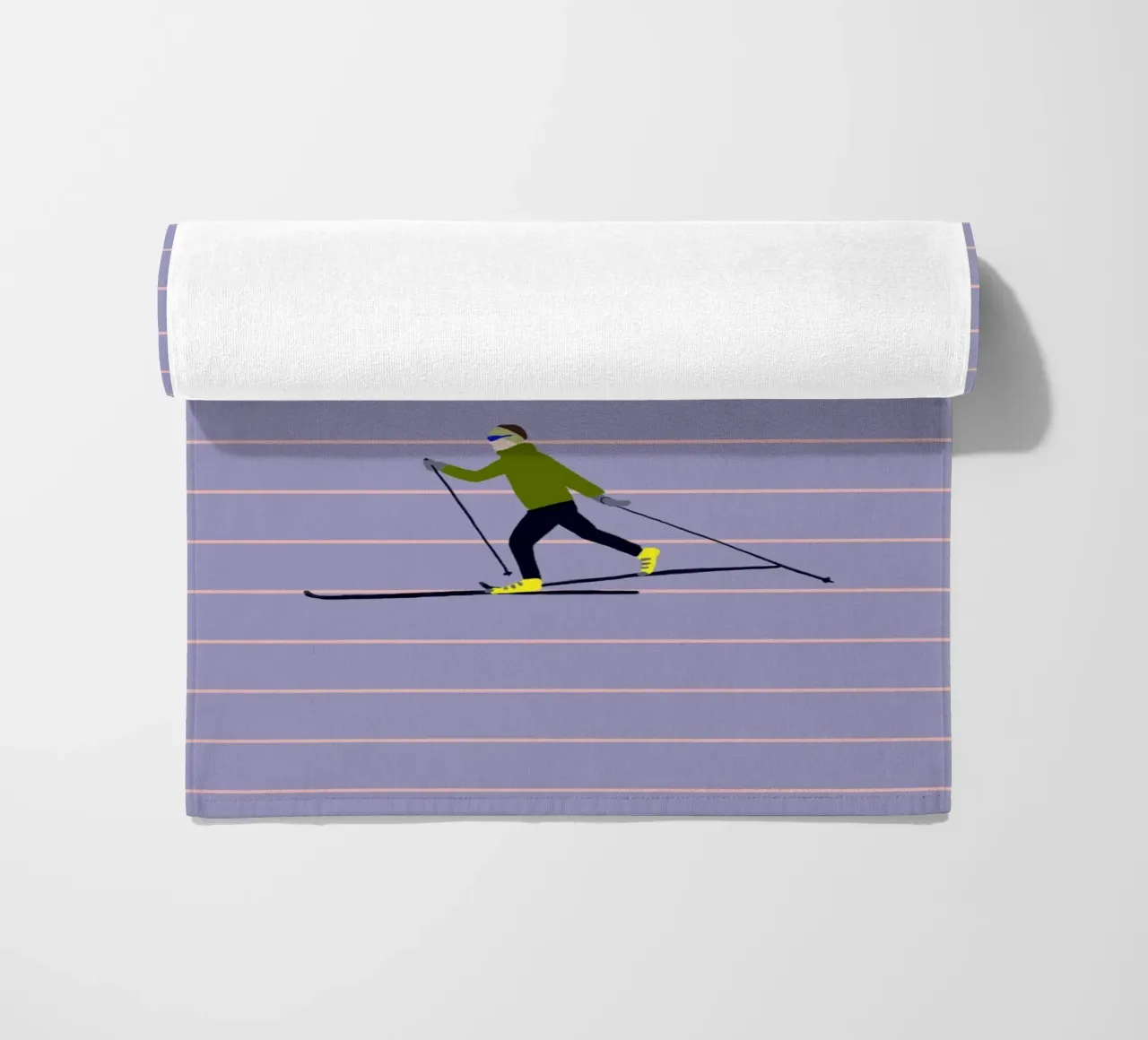Skifahren Langlauf Streifen telo mare da Sophie Augustin Illustration