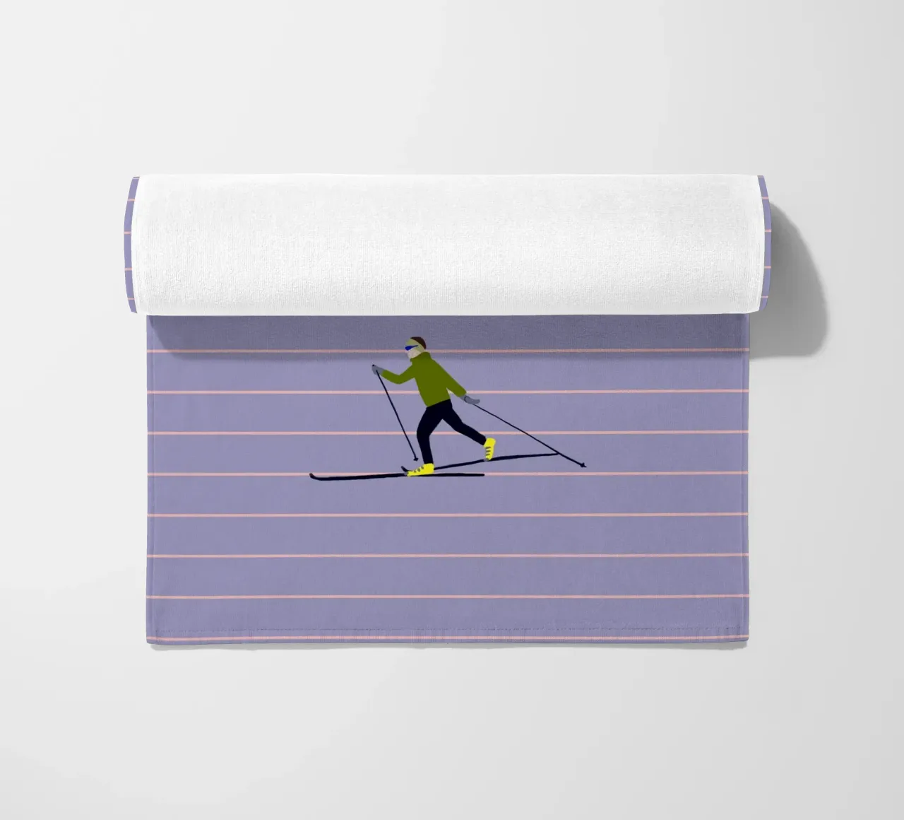 Skifahren Langlauf Streifen telo mare da Sophie Augustin Illustration