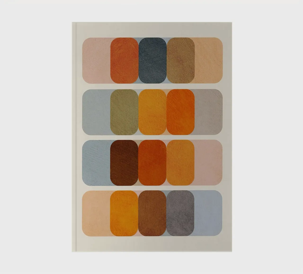 Imprimé abstrait coloré Moderne du milieu du siècle carnet de notes de Lonnieprints