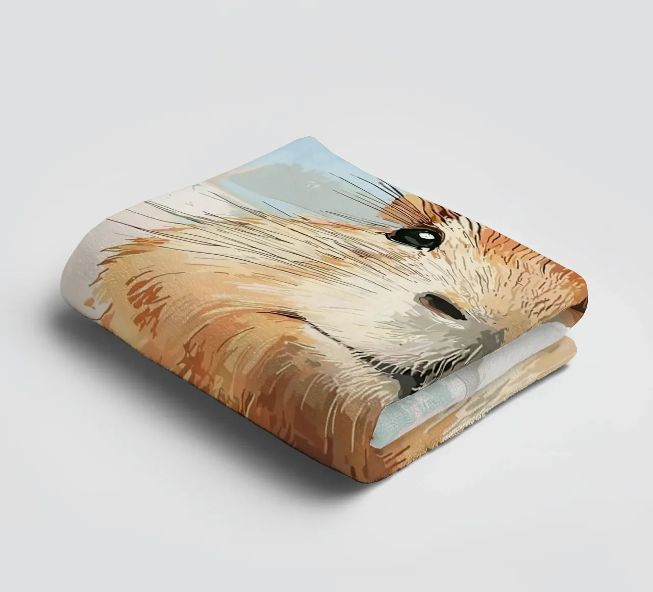 Capybara mit Toilettenpapierhut Handtuch von JoyWalkerShop