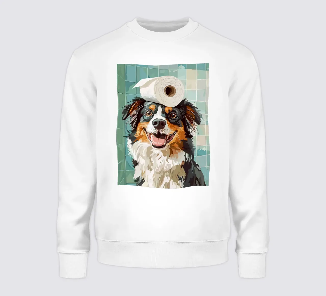 Cane con carta igienica in testa felpa da JoyWalkerShop