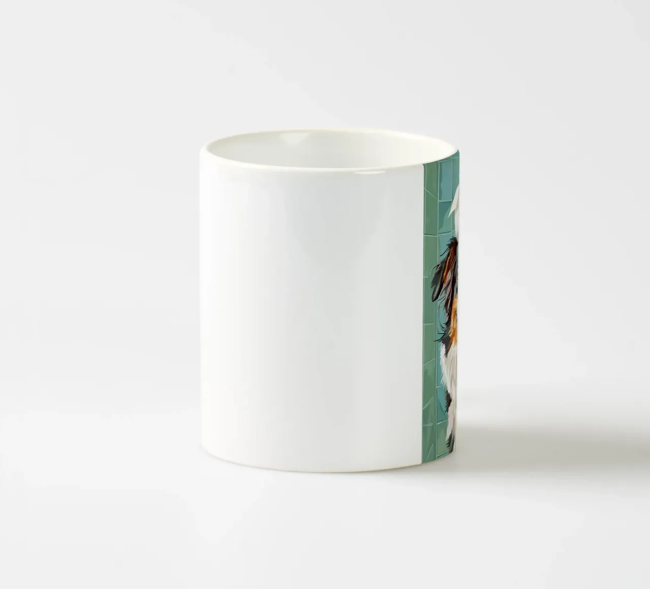 Cane con carta igienica in testa tazza in ceramica da JoyWalkerShop