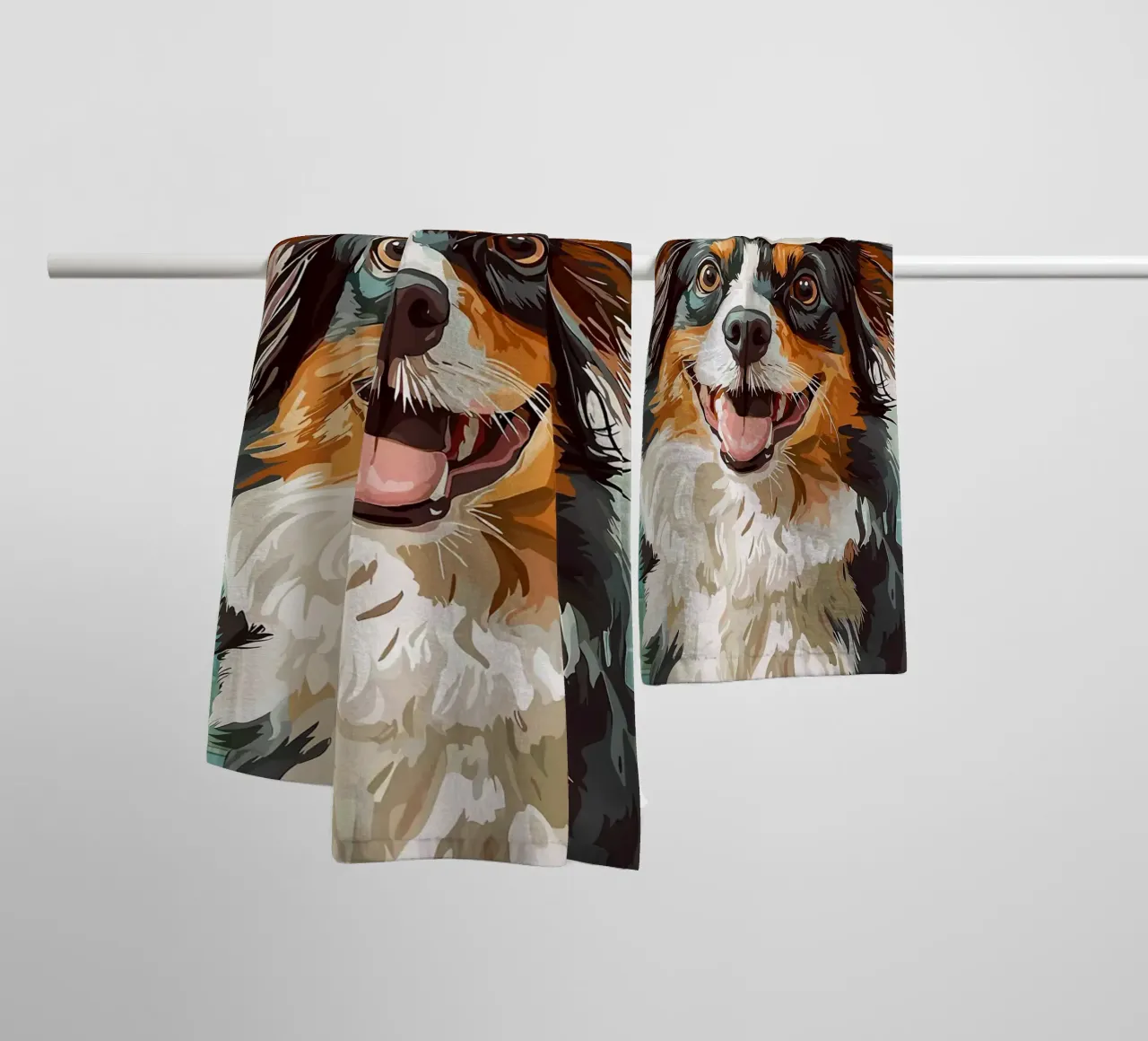 Cane con carta igienica in testa asciugamano da bagno da JoyWalkerShop