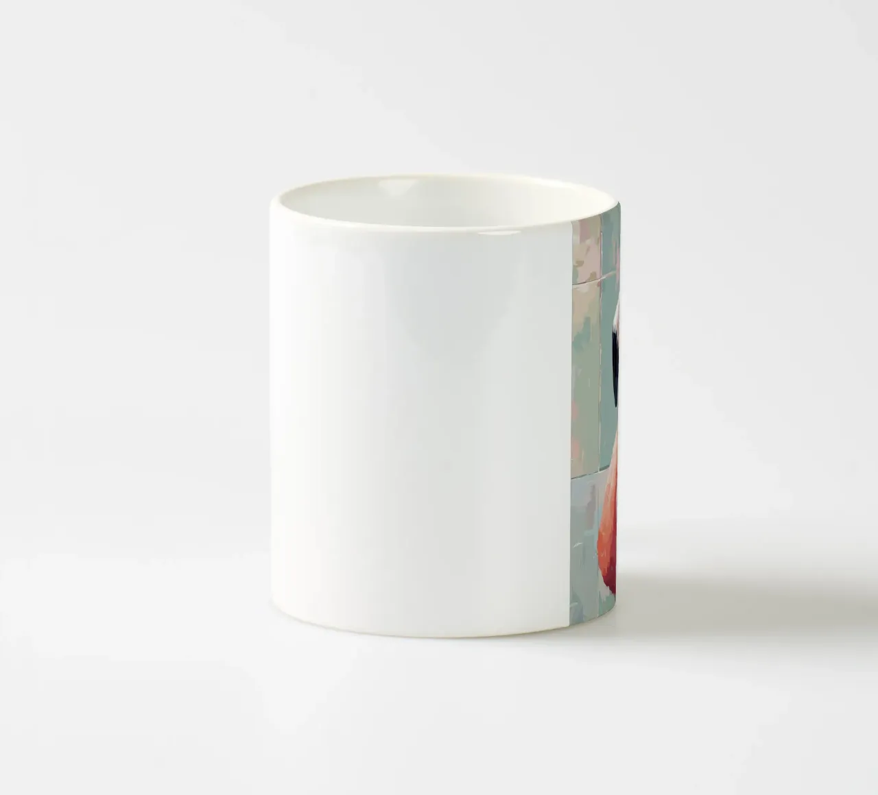Flamingo met wc-rol keramische mok van JoyWalkerShop