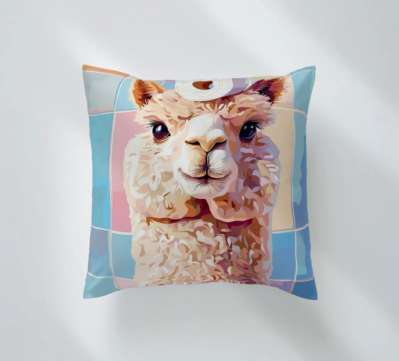Lama con carta igienica in testa cuscino da JoyWalkerShop