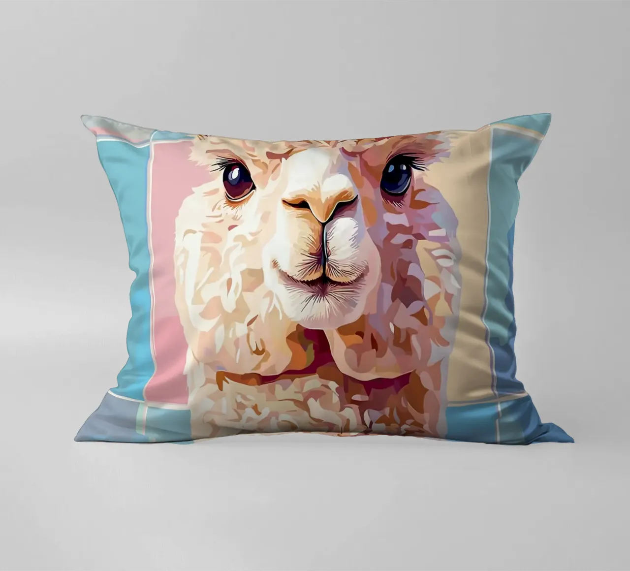 Lama con carta igienica in testa cuscino da JoyWalkerShop