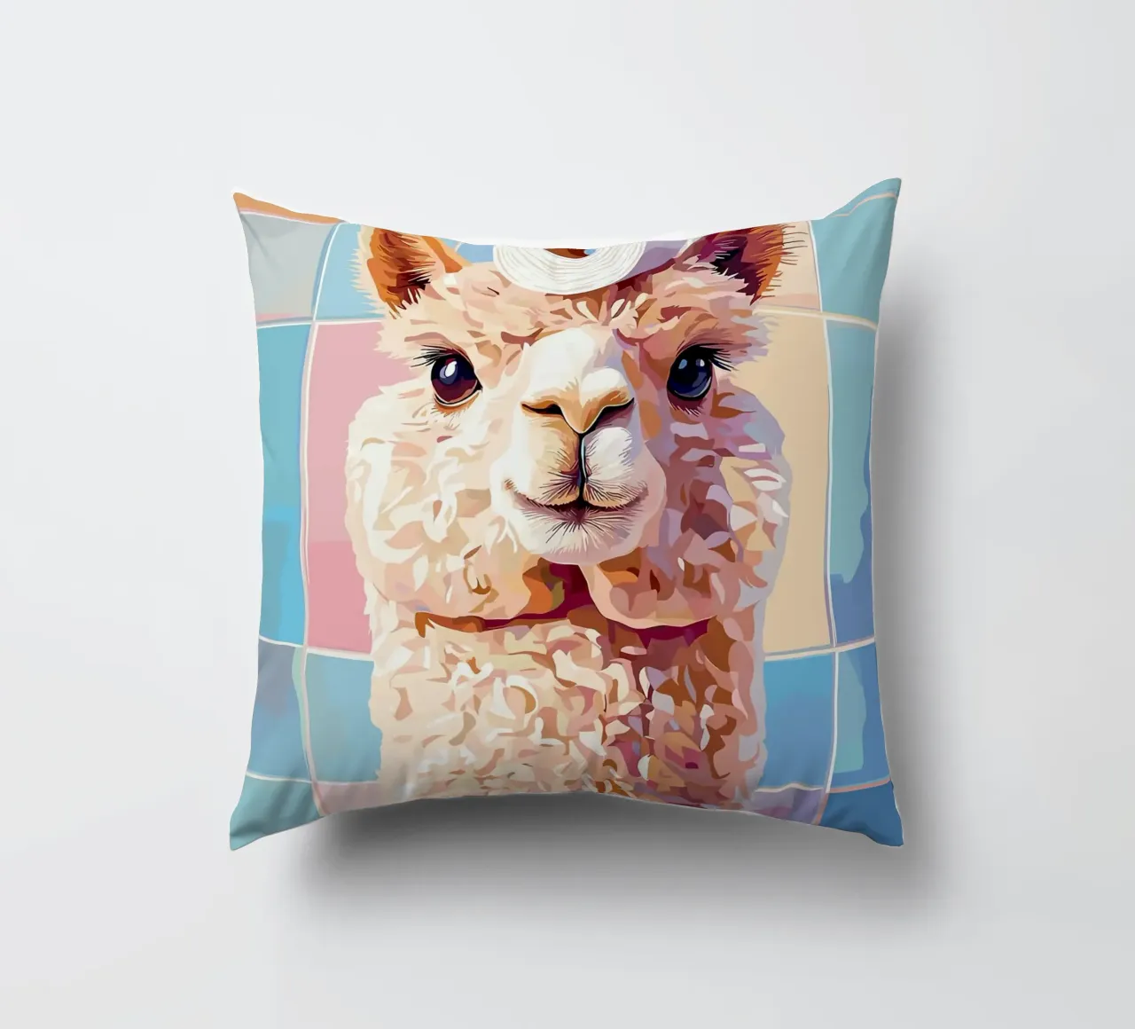 Lama con carta igienica in testa cuscino da JoyWalkerShop