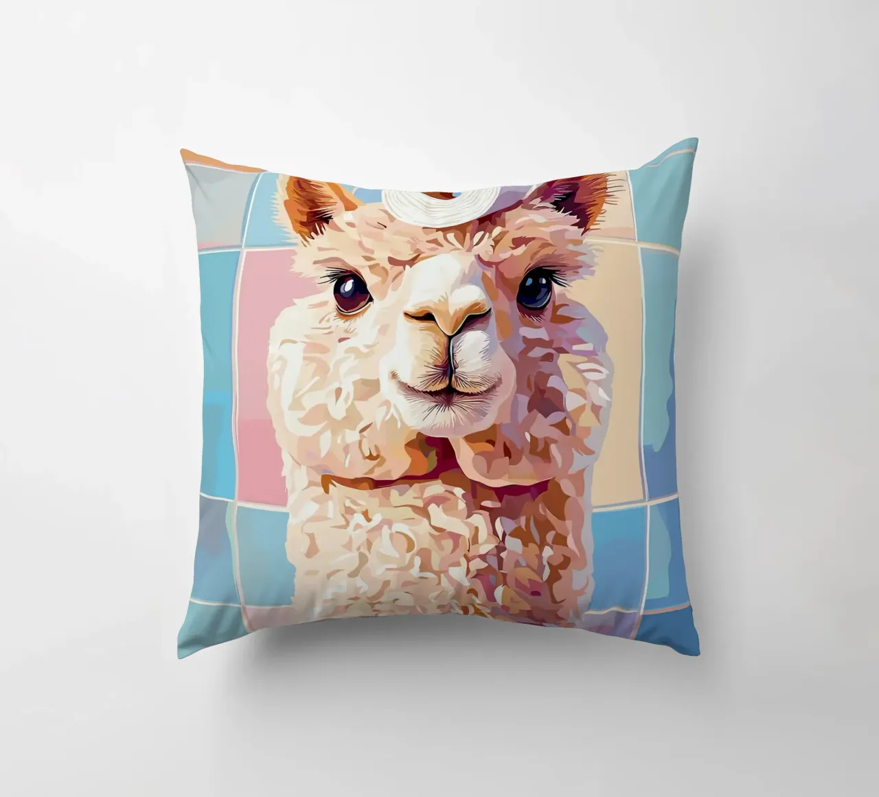 Lama con carta igienica in testa cuscino da JoyWalkerShop