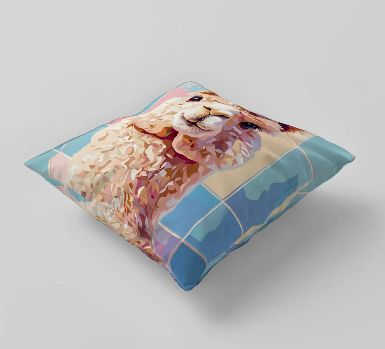 Lama con carta igienica in testa cuscino da JoyWalkerShop