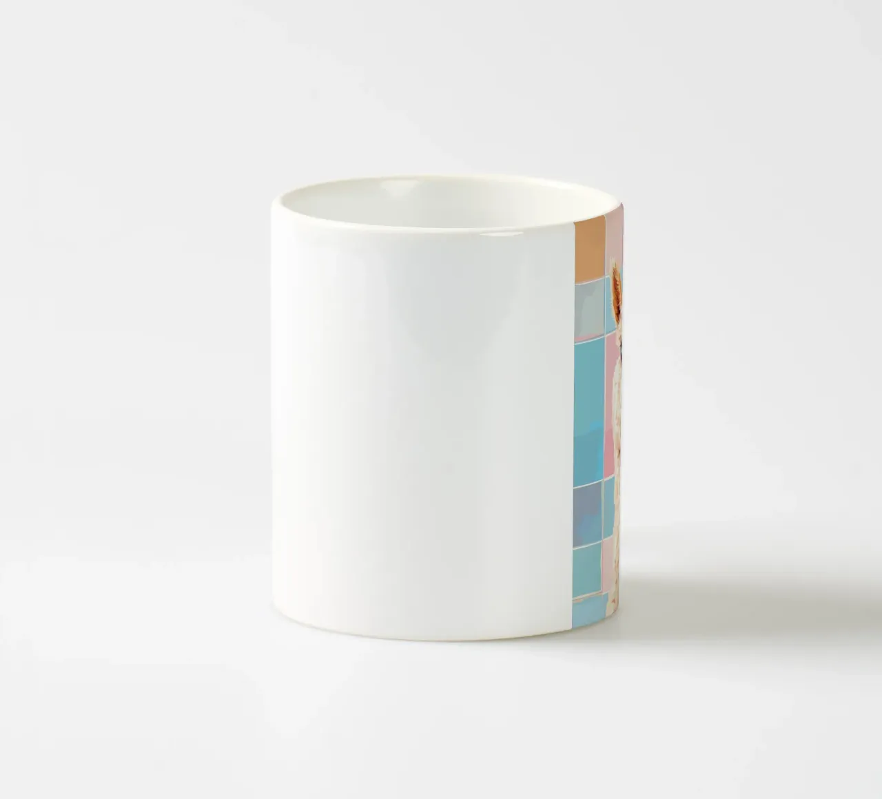Lama con carta igienica in testa tazza in ceramica da JoyWalkerShop
