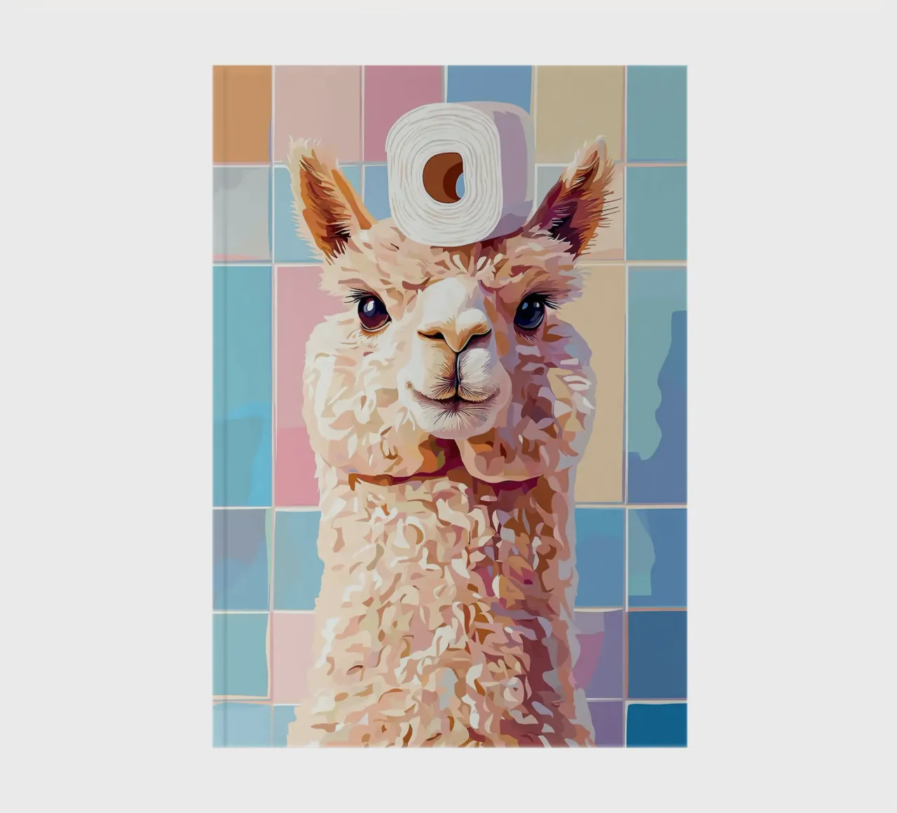 Lama con carta igienica in testa diario da JoyWalkerShop