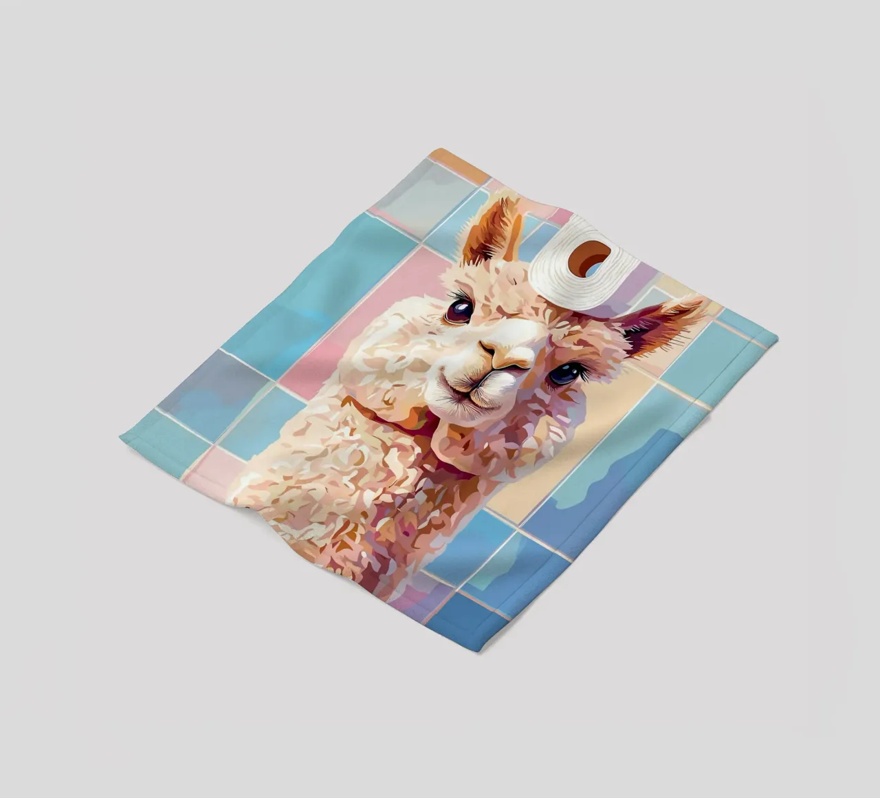 Lama con carta igienica in testa coperta in pile da JoyWalkerShop