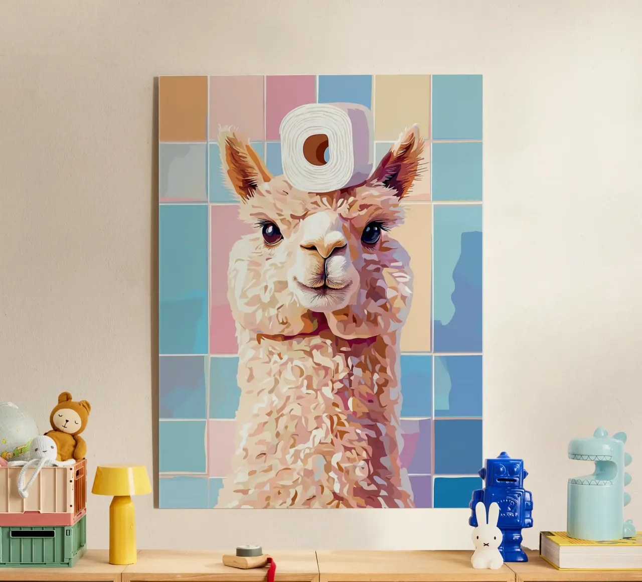 Lama con carta igienica in testa plexiglass da JoyWalkerShop