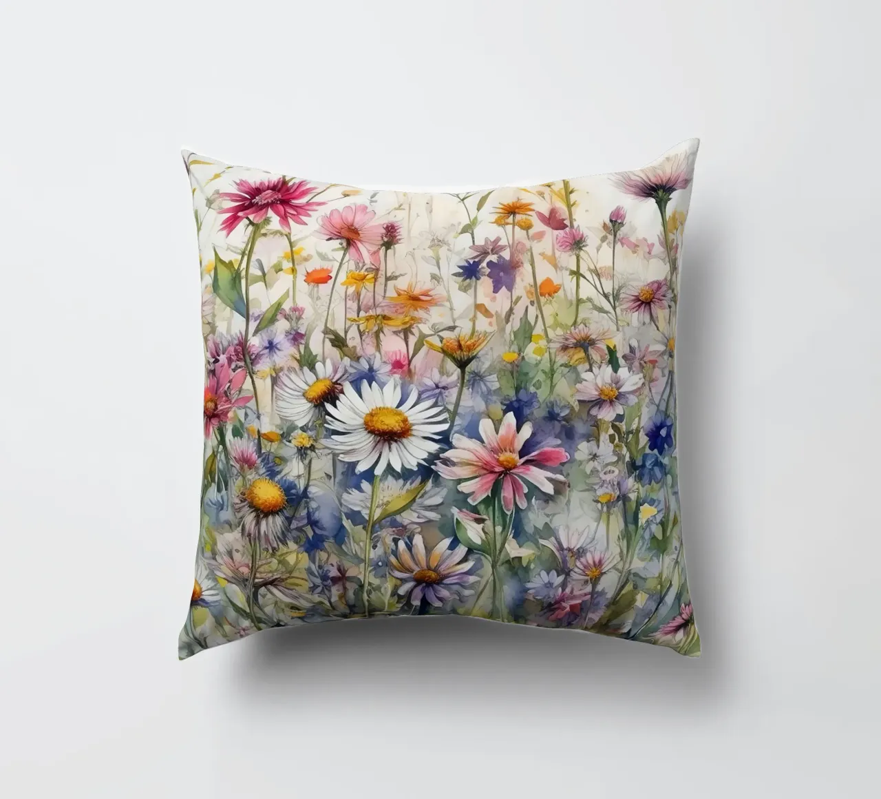 Fiori selvatici I cuscino da Leahprint