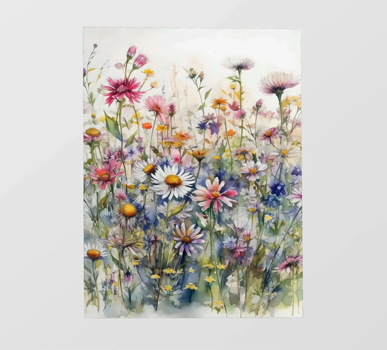 Fiori selvatici I telo in pvc da Leahprint