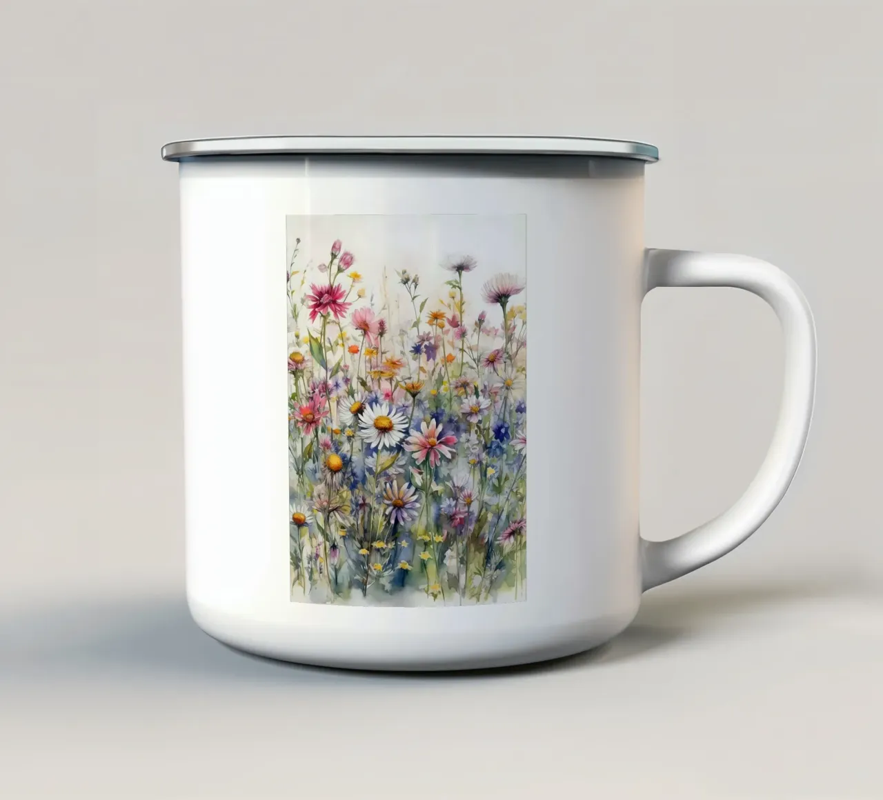 Fiori selvatici I tazza in smalto da Leahprint