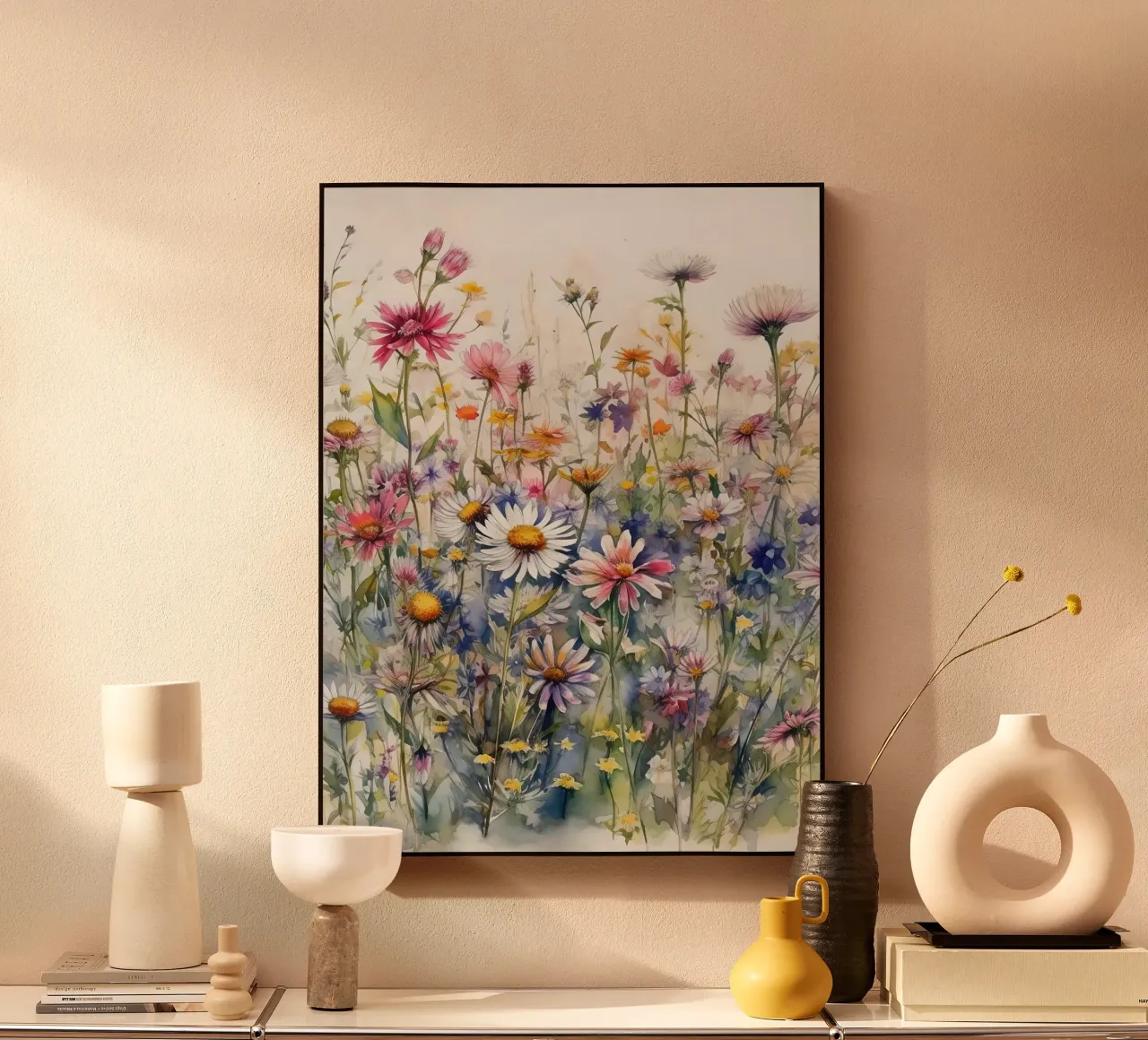 Fiori selvatici I alluminio dibond da Leahprint