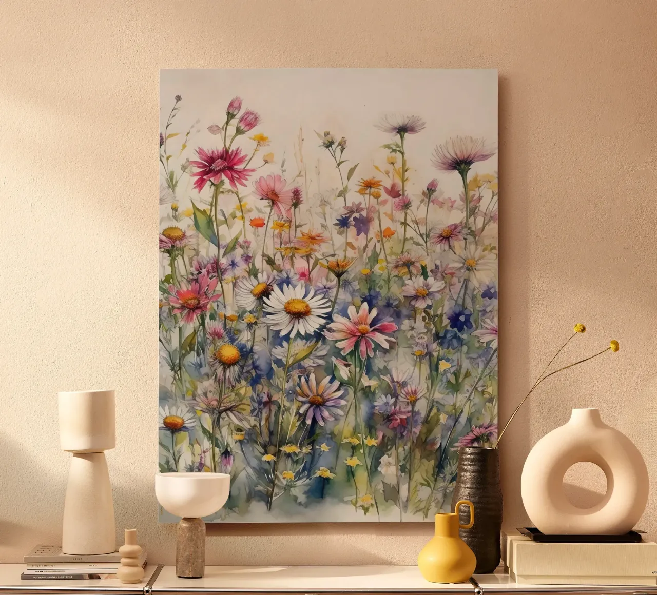 Fiori selvatici I alluminio dibond da Leahprint