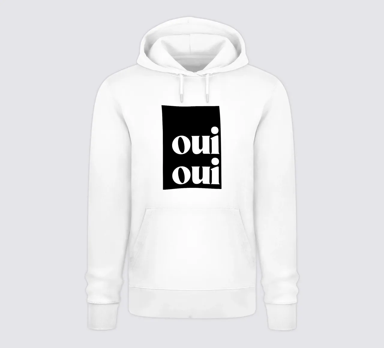 Arte tipografica di ispirazione francese in un audace stile retrò felpa con cappuccio da pdigitalprints