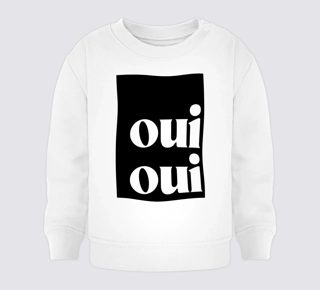 Arte tipografica di ispirazione francese in un audace stile retrò felpa neonato da pdigitalprints