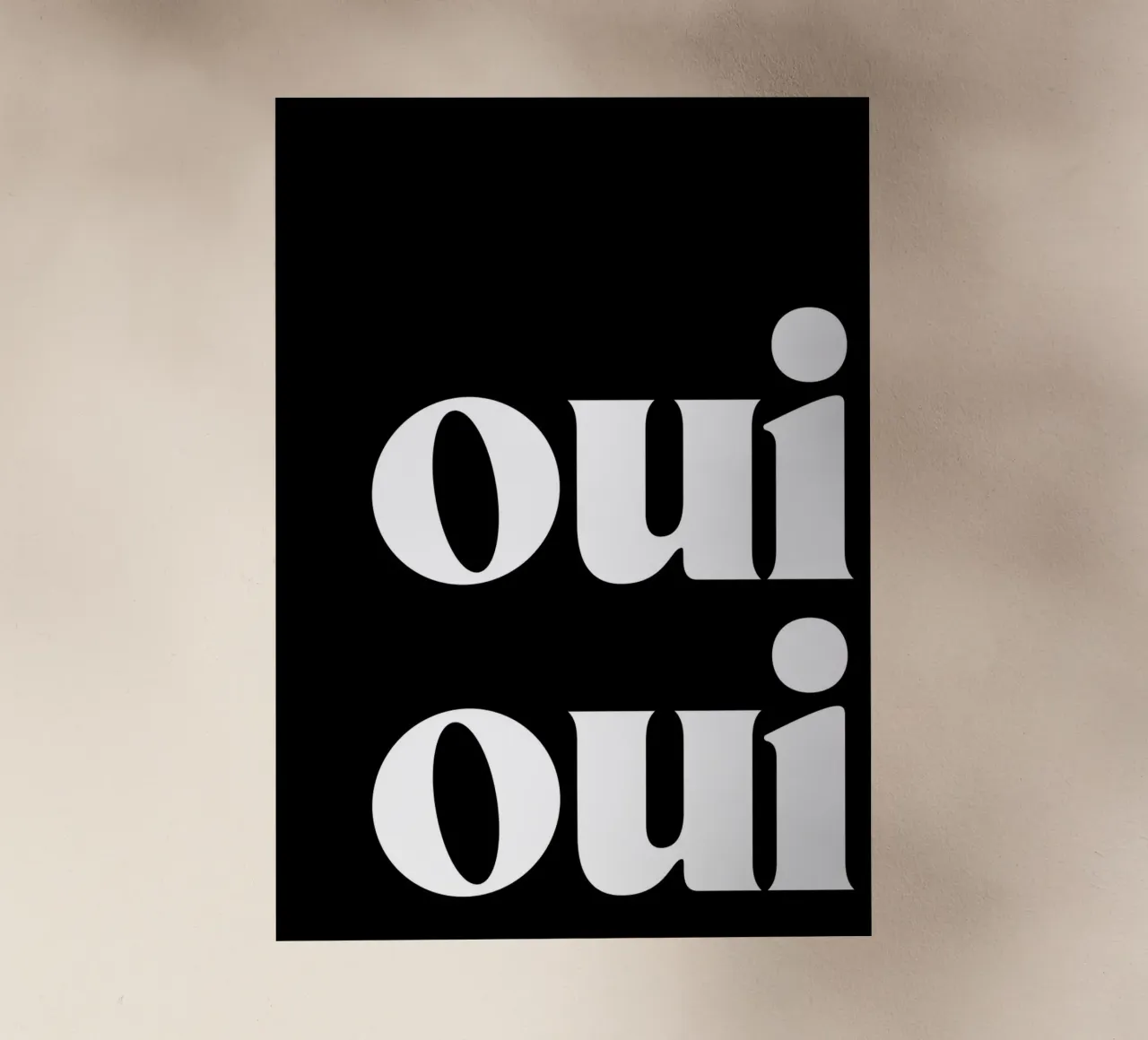 Arte tipografica di ispirazione francese in un audace stile retrò pellicola backlit da pdigitalprints