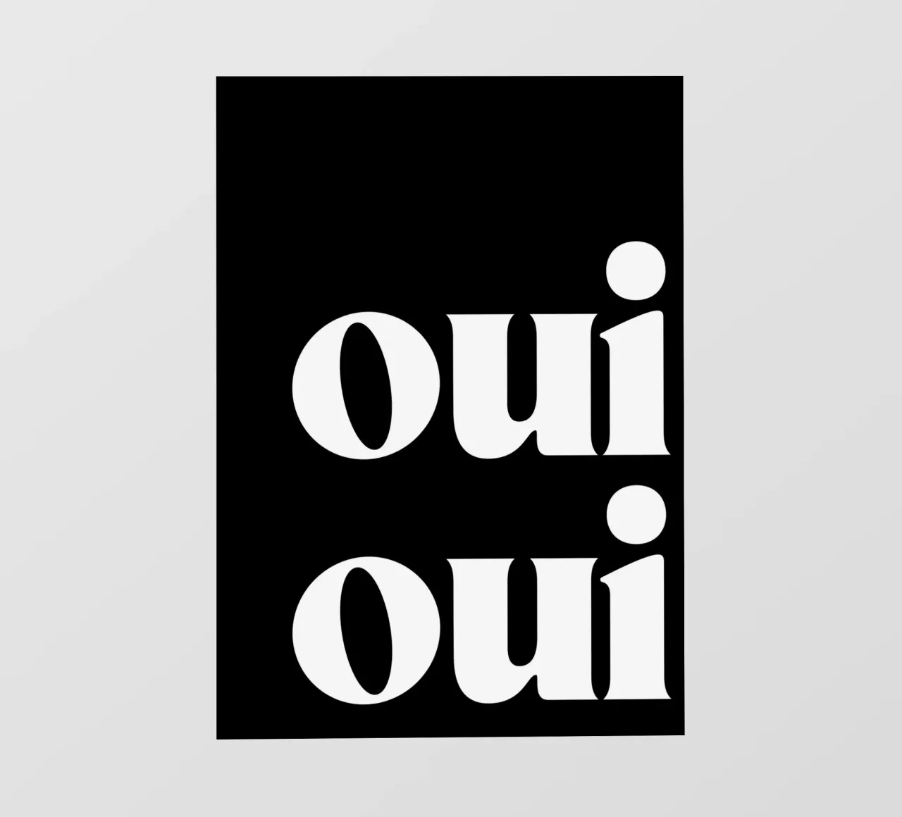 Arte tipografica di ispirazione francese in un audace stile retrò pellicola backlit da pdigitalprints
