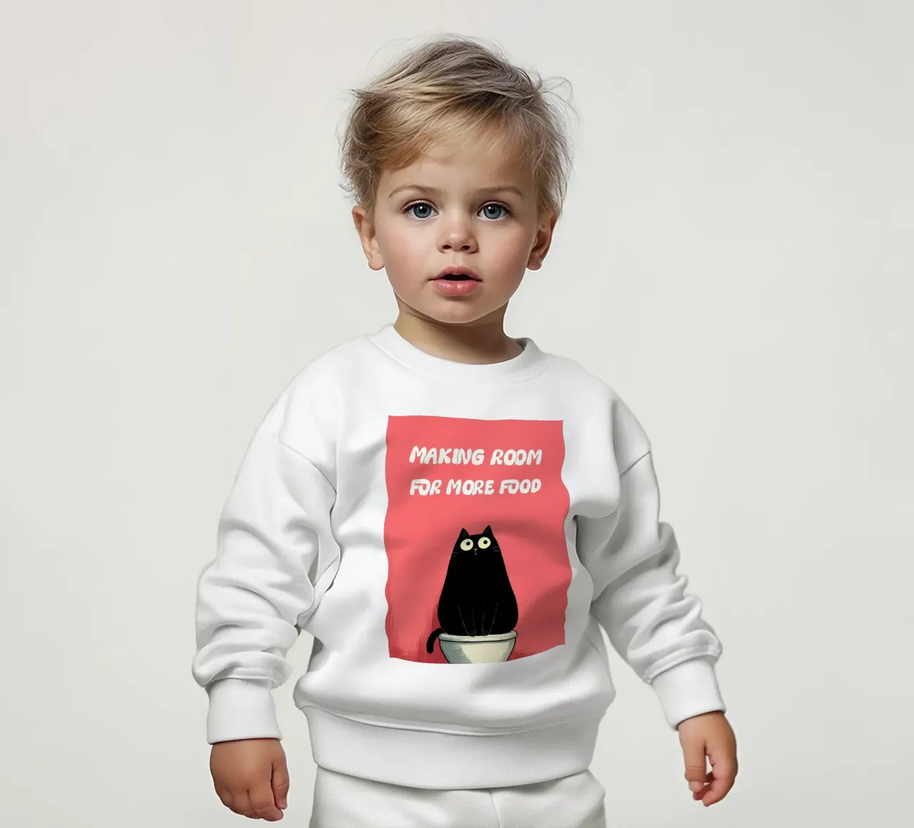 Fare spazio per più cibo felpa neonato da JoyWalkerShop