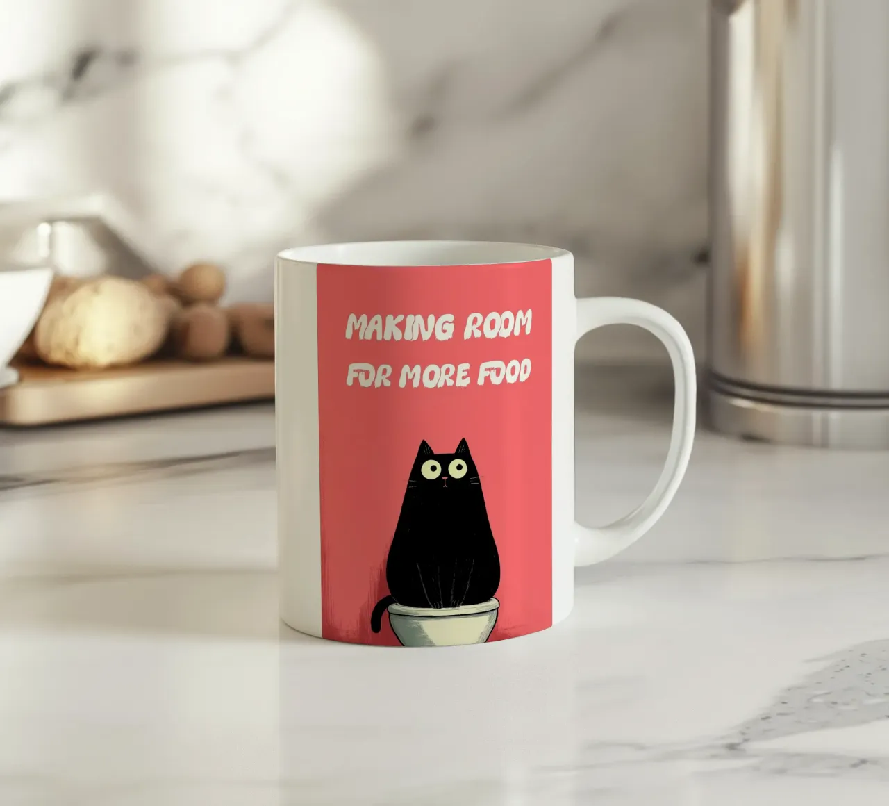 Fare spazio per più cibo tazza in ceramica da JoyWalkerShop