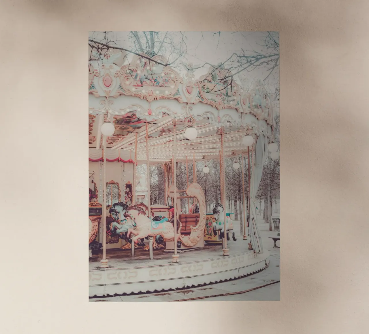 Paris Carousel pellicola backlit da GraceDigitalArtCo