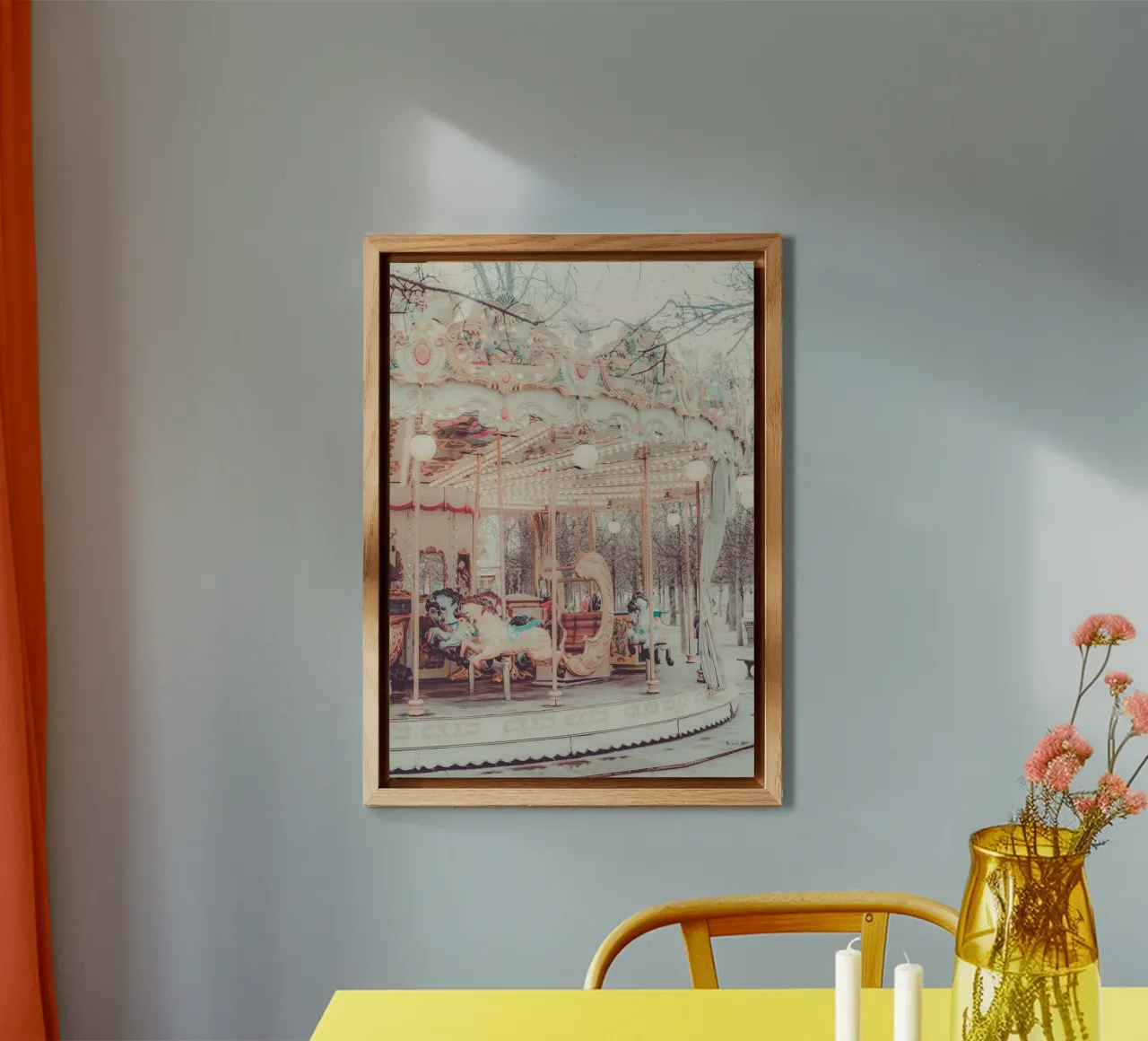 Paris Carousel alluminio dibond da GraceDigitalArtCo