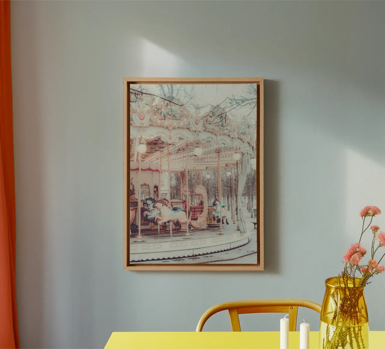 Paris Carousel canvas by GraceDigitalArtCo