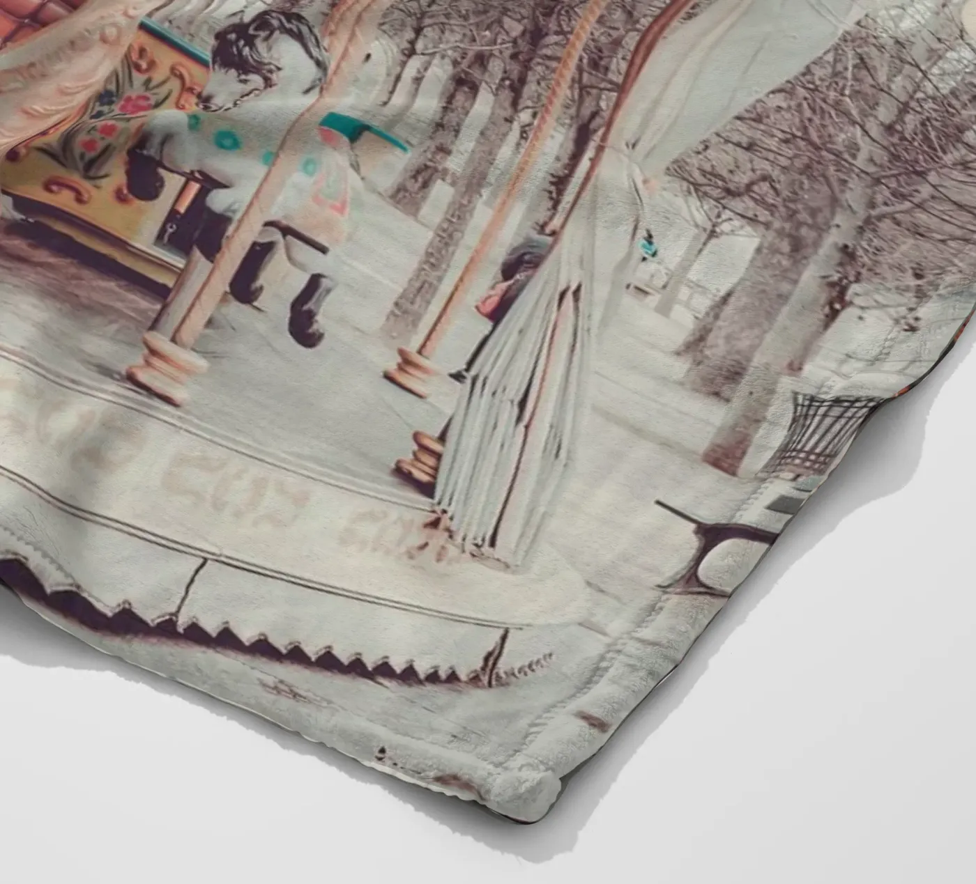 Paris Carousel Fleecedecke von GraceDigitalArtCo