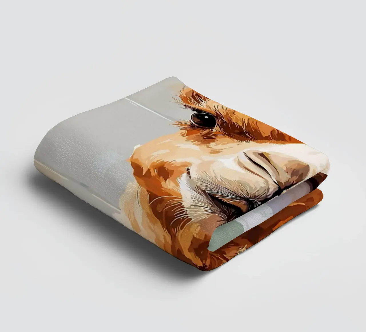 Camel with Toilet Paper on Head towel by JoyWalkerShop