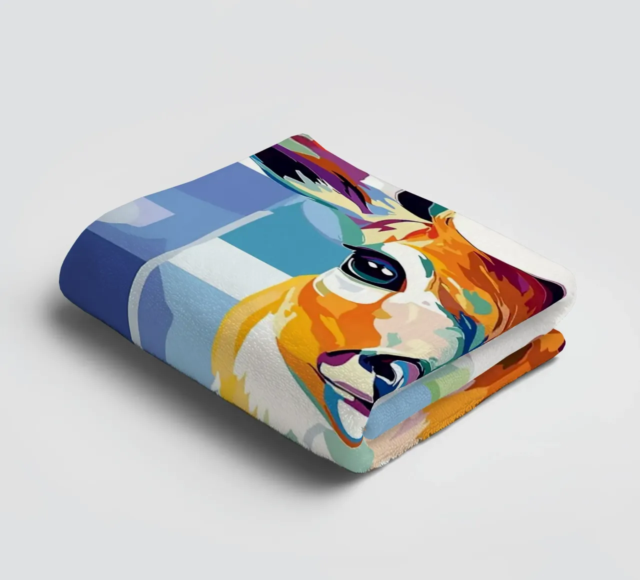 Cervo colorato con rotolo di carta igienica asciugamano da bagno da JoyWalkerShop