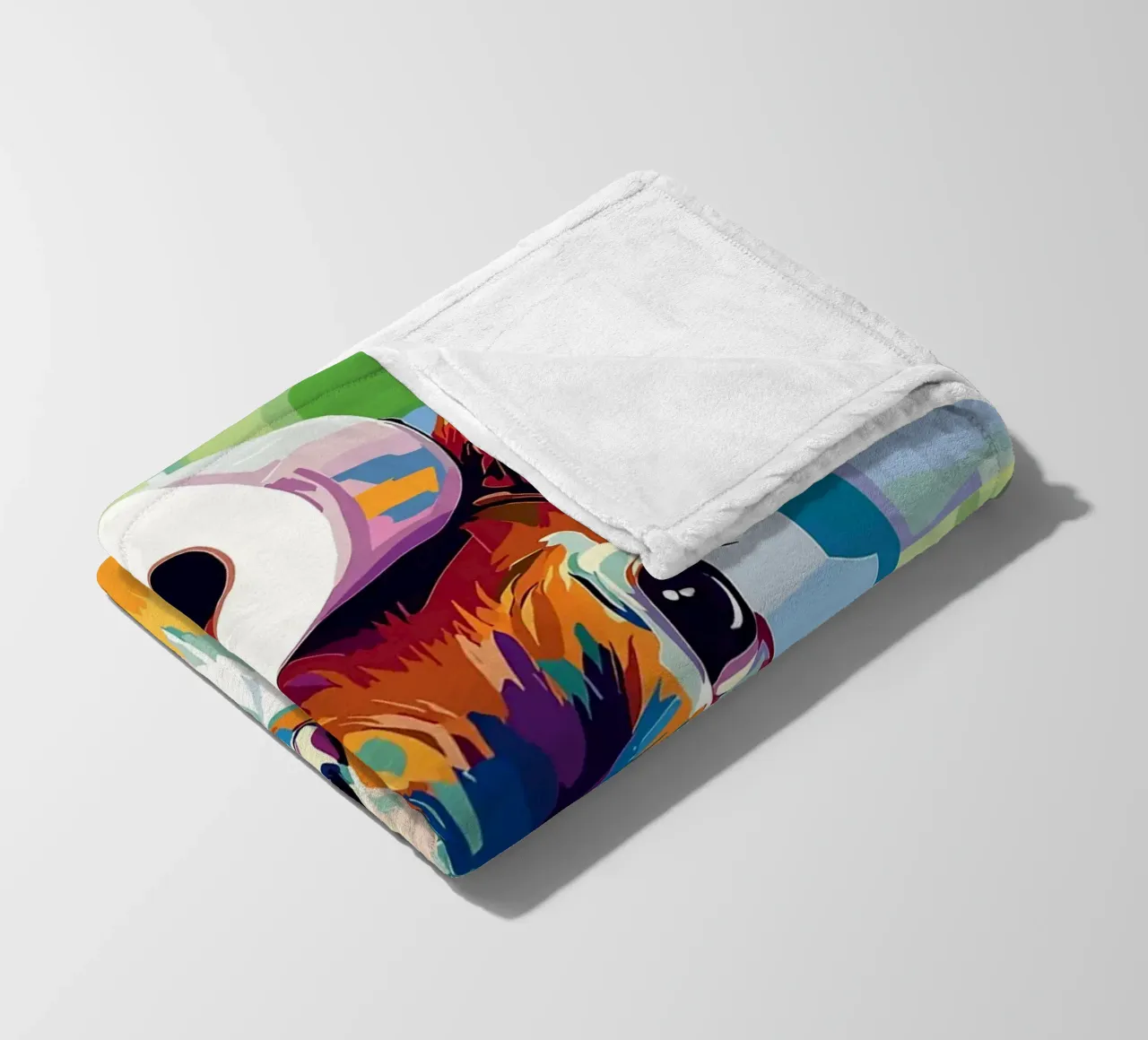 Cervo colorato con rotolo di carta igienica coperta in pile da JoyWalkerShop