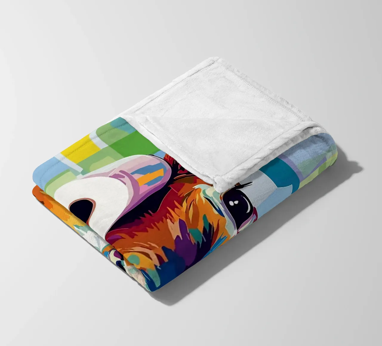 Cervo colorato con rotolo di carta igienica coperta in pile da JoyWalkerShop