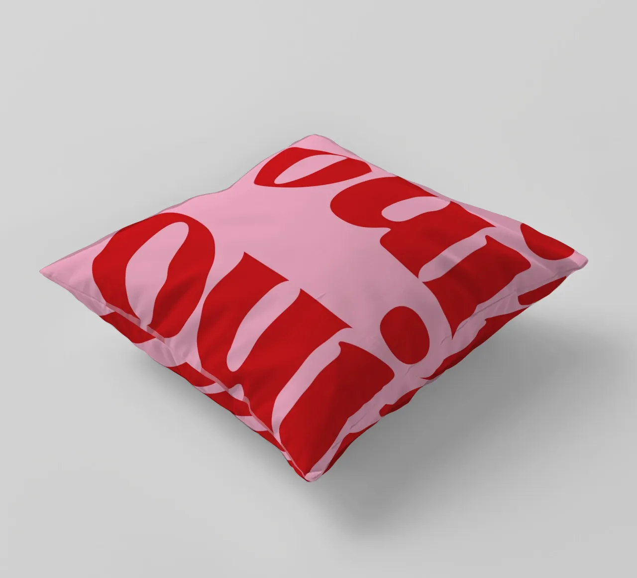 Stampa Oui Oui in rosa cuscino da pdigitalprints