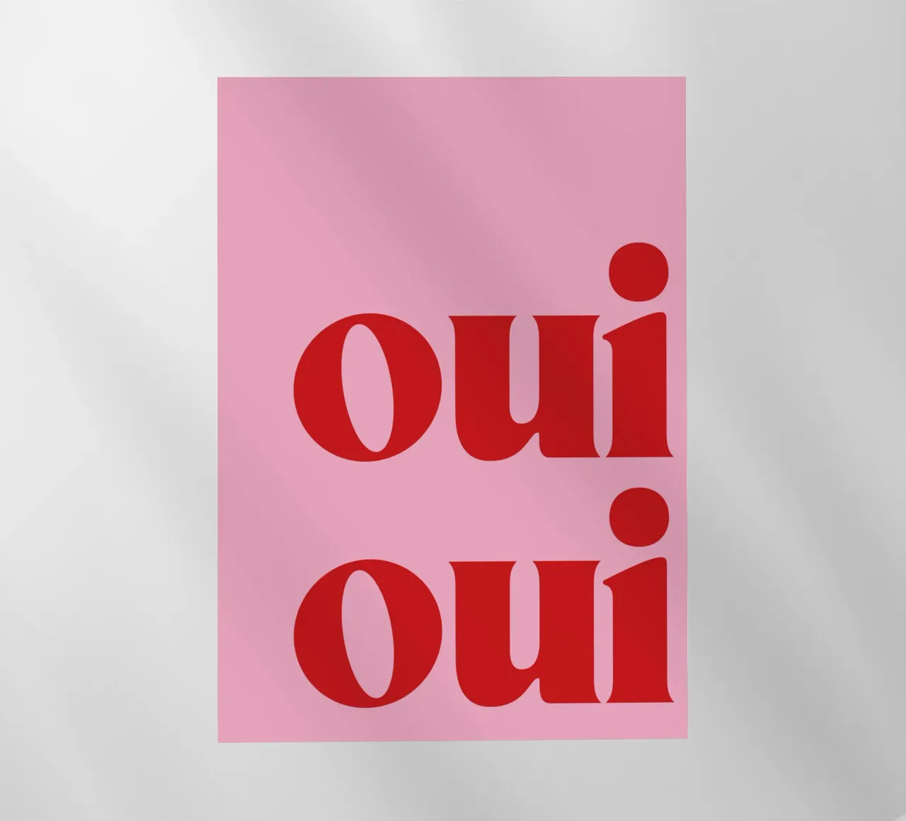 Stampa Oui Oui in rosa pellicola backlit da pdigitalprints