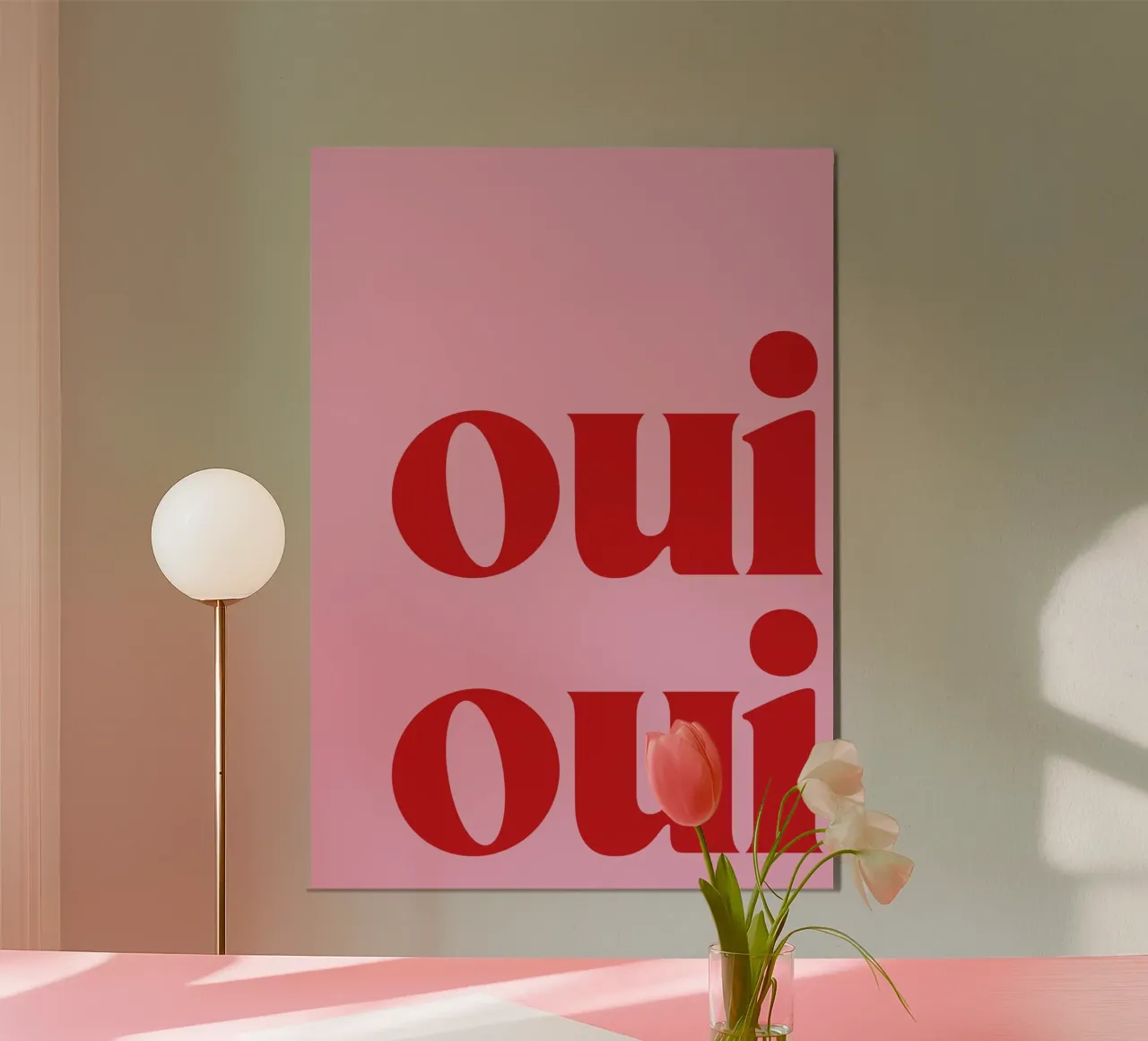 Oui Oui Print In Pink hahnemühle by pdigitalprints