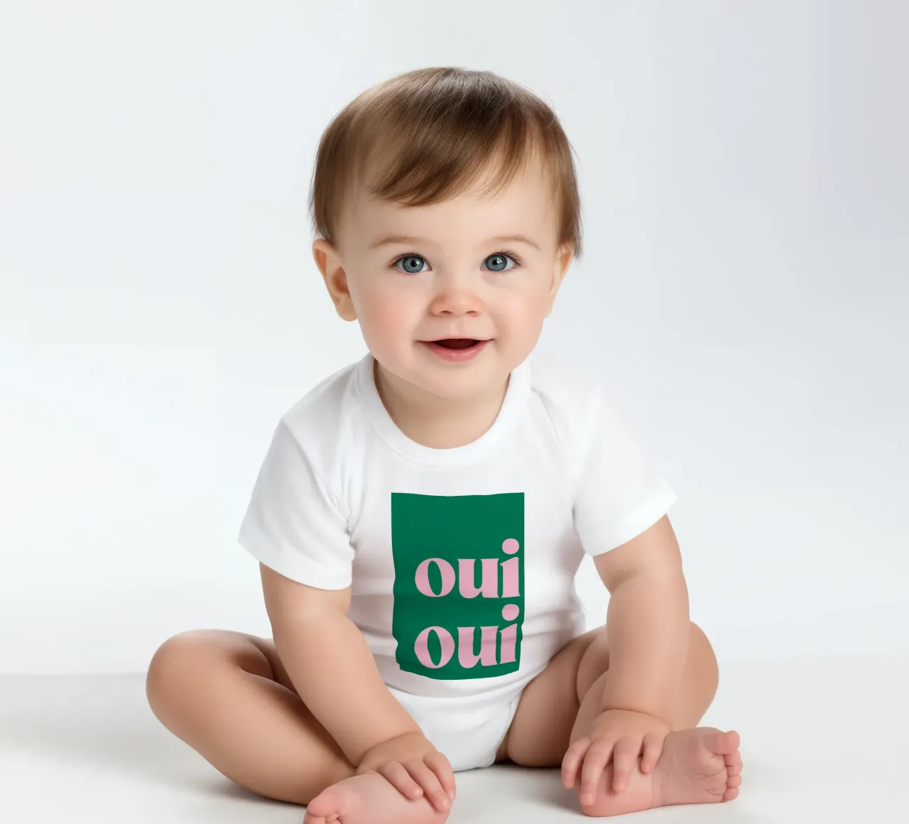 Oui Oui Impression en vert body bébé de pdigitalprints