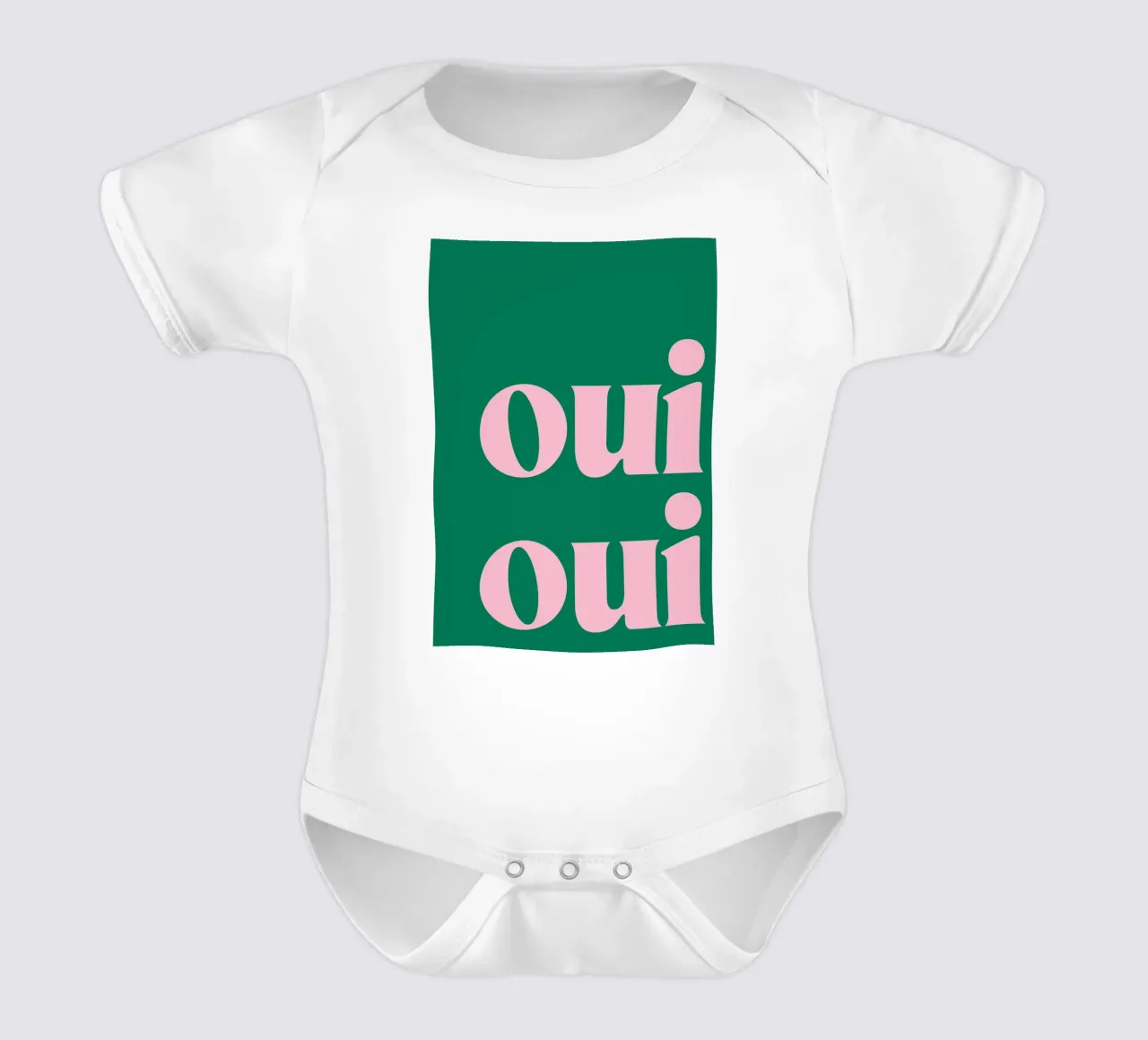 Oui Oui Impression en vert body bébé de pdigitalprints