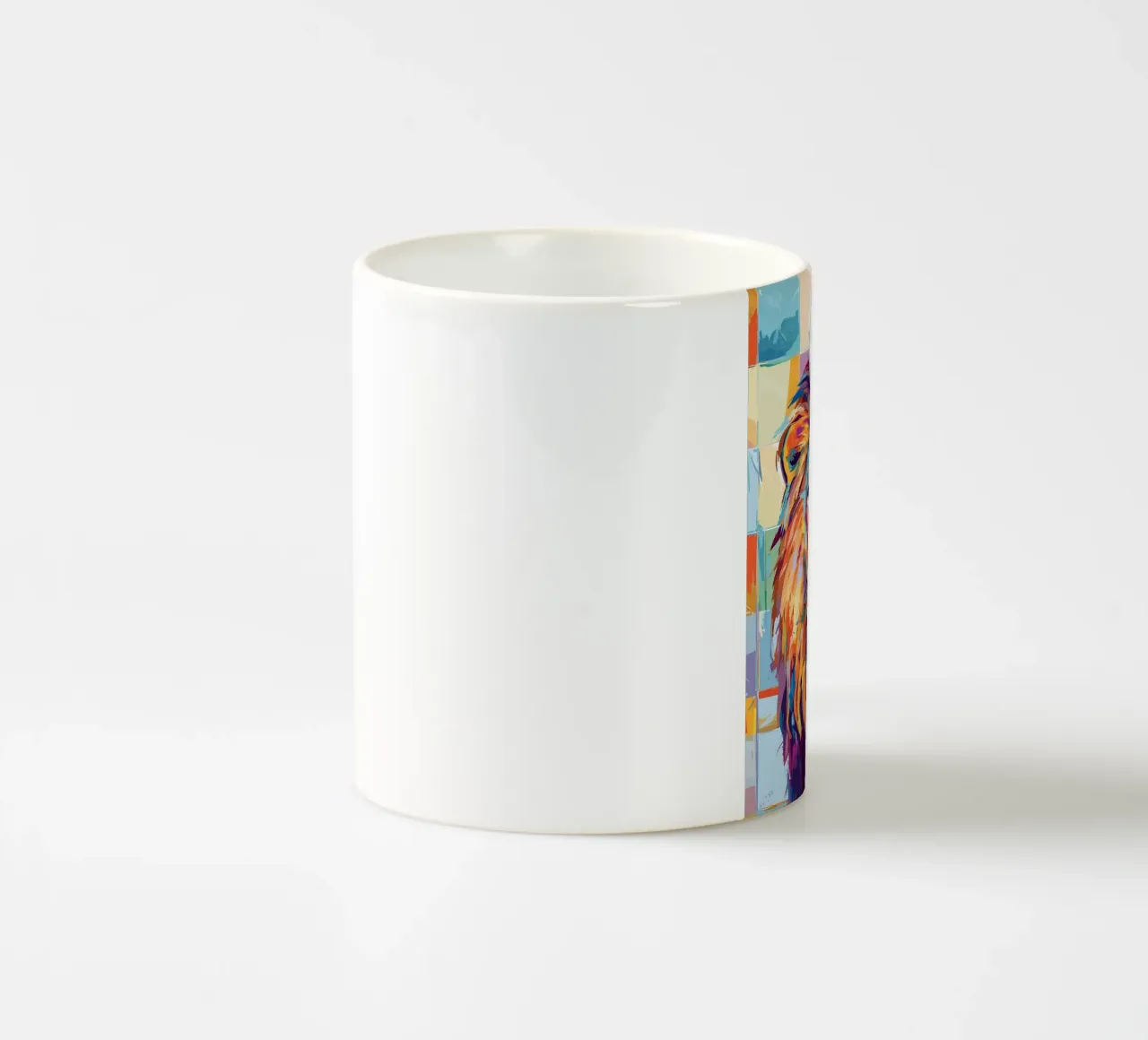 Leone colorato con rotolo di carta igienica tazza in ceramica da JoyWalkerShop