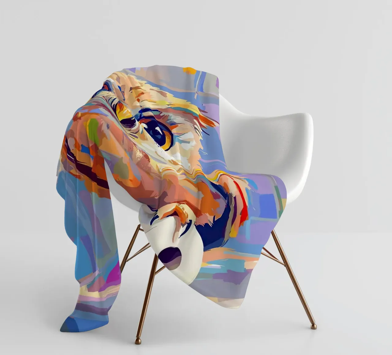 Gufo colorato su rotolo di carta igienica coperta in pile da JoyWalkerShop